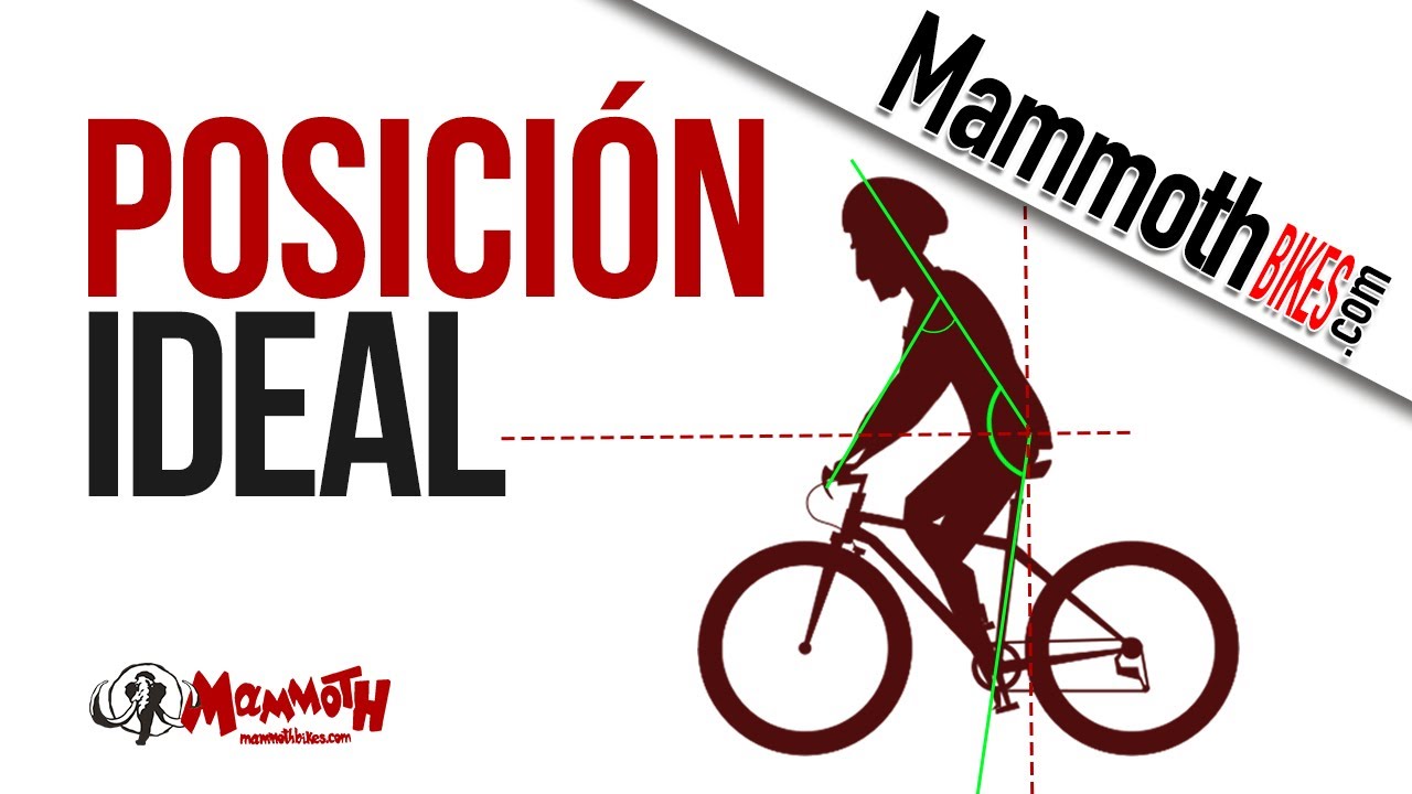 postura en la bicicleta de montaña