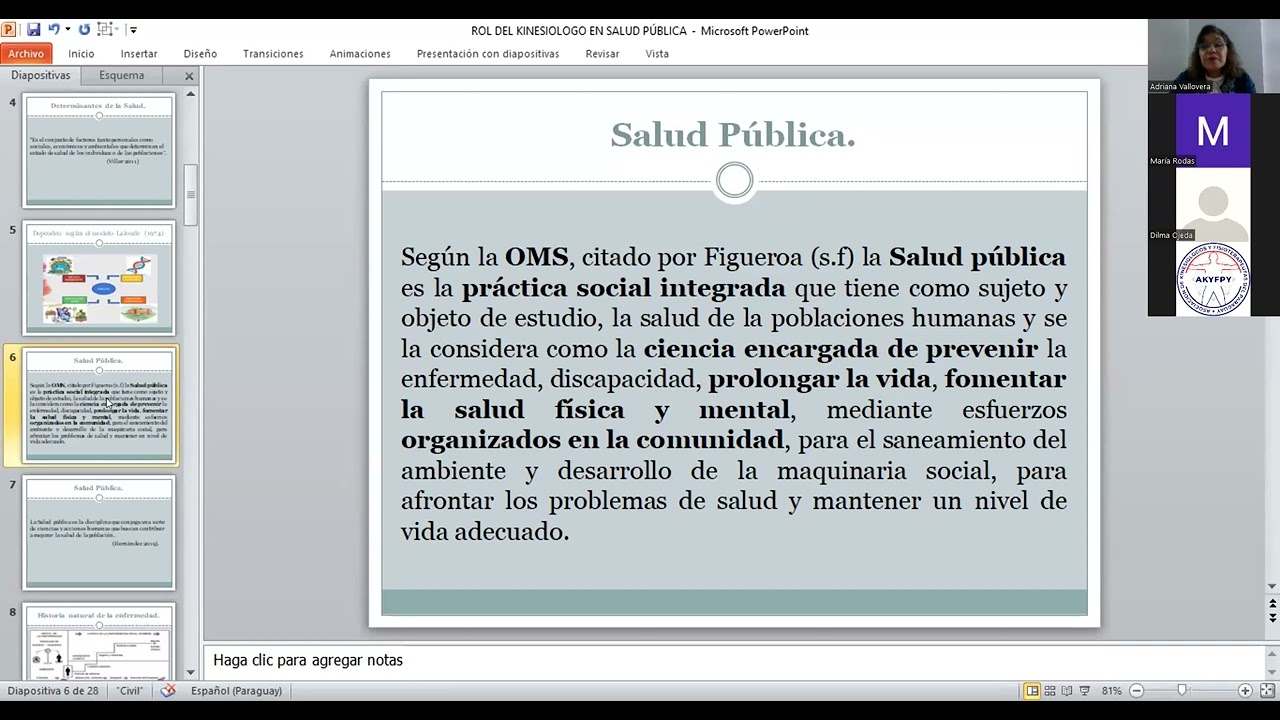 rol del fisioterapeuta en salud publica