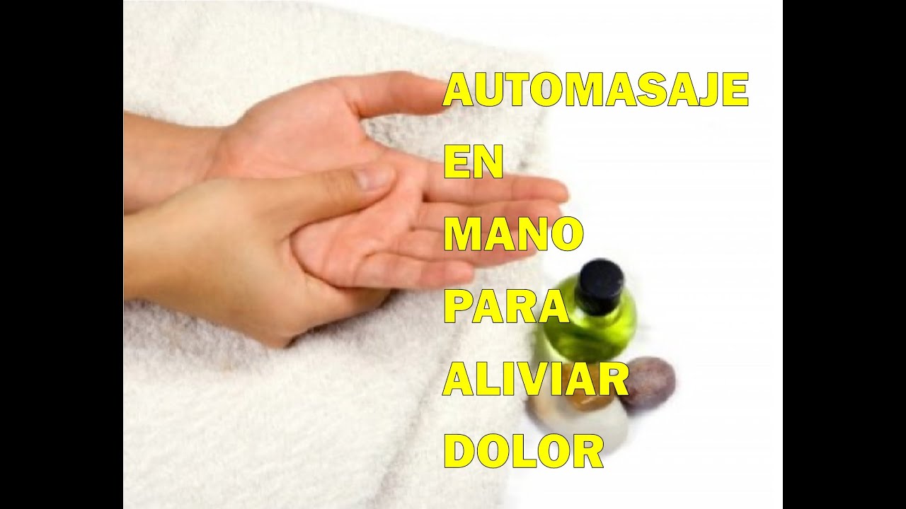 masaje en la mano para dolor de cabeza