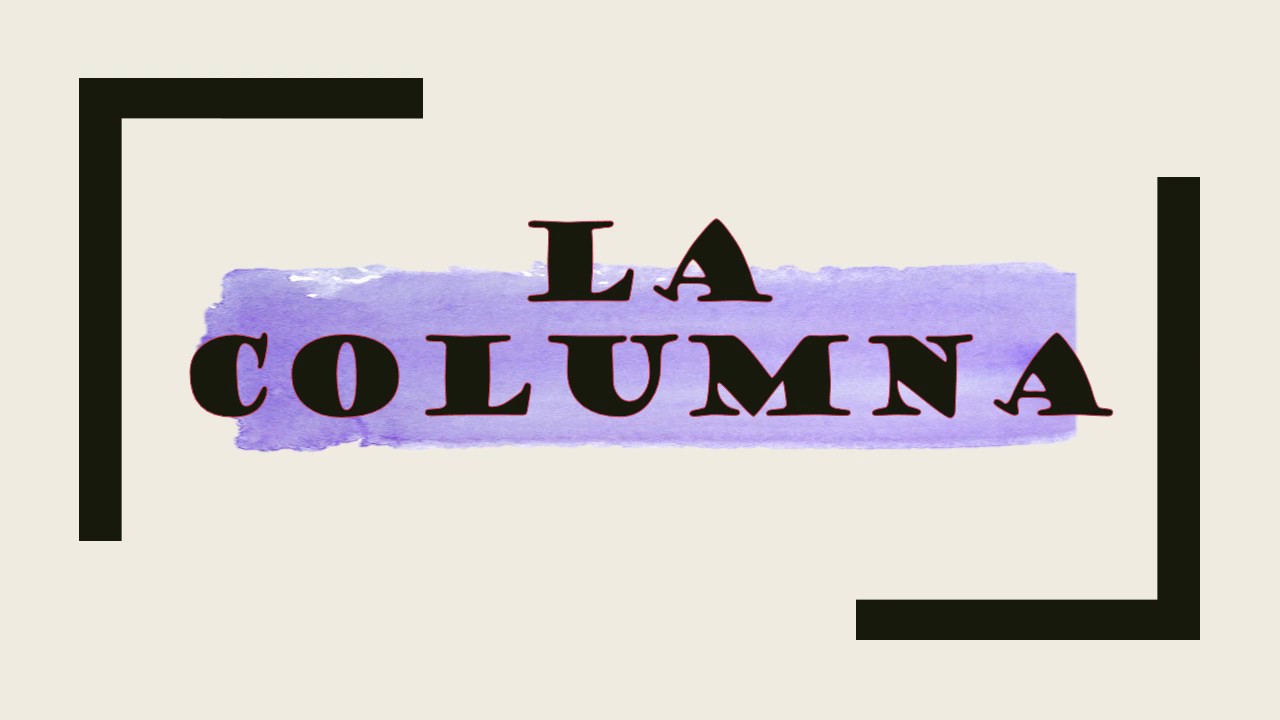 que es una columna y sus caracteristicas