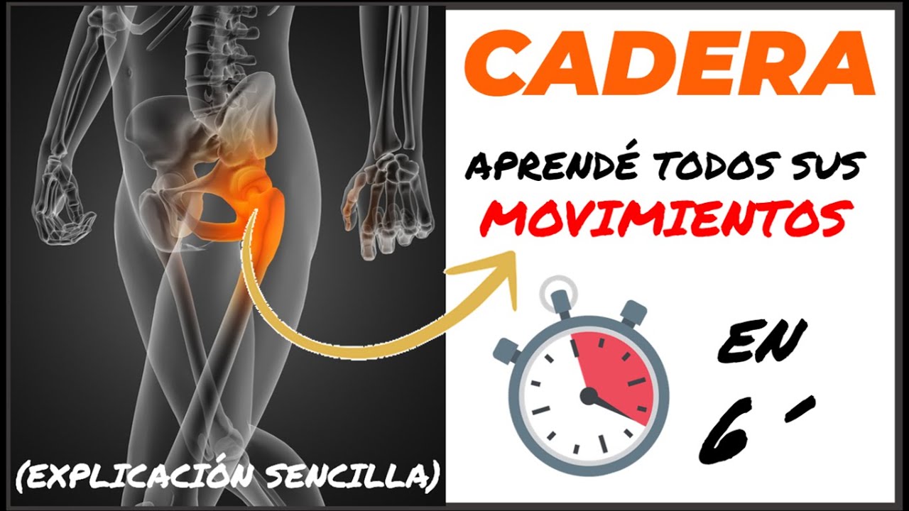 grados de movimiento de la cadera