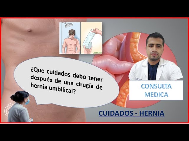 inflamacion despues de operacion de hernia umbilical