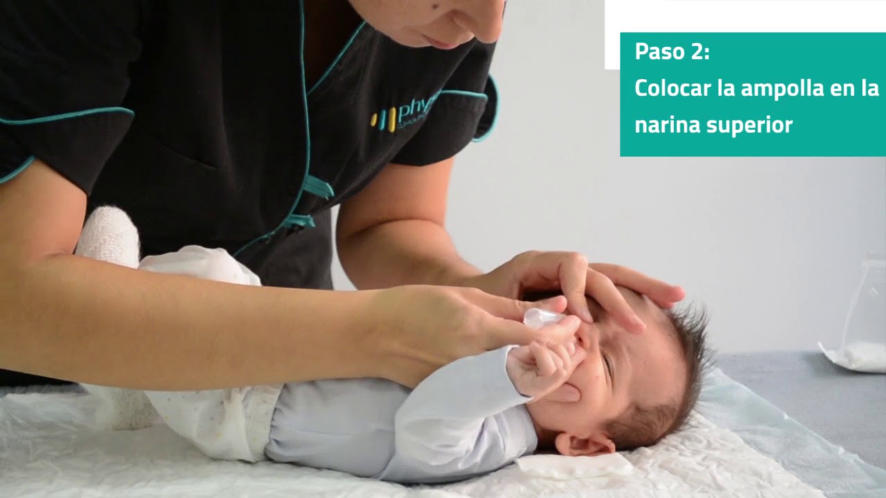 como sacar moco seco de la nariz de un bebe
