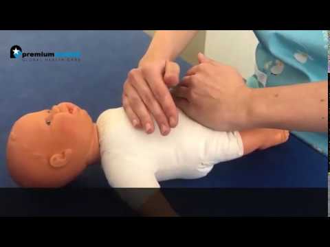 masaje shantala para bebes con gases