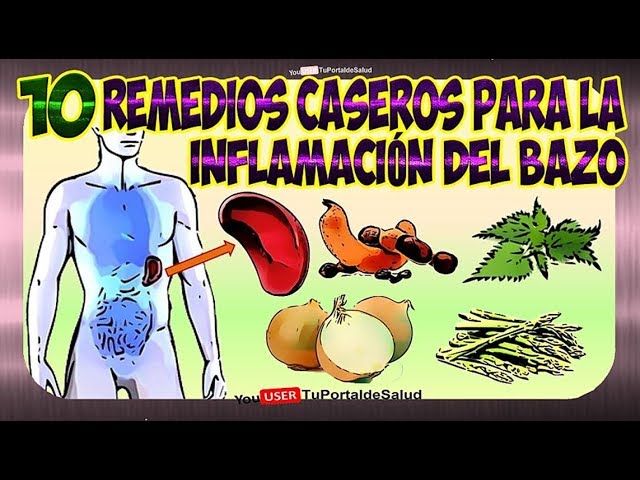 remedios caseros para desinflamar el bazo